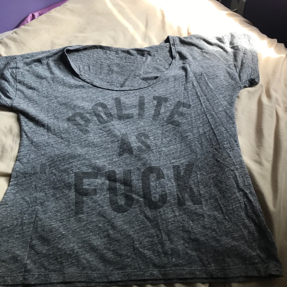 Polite as Fuck flowy t-shirt