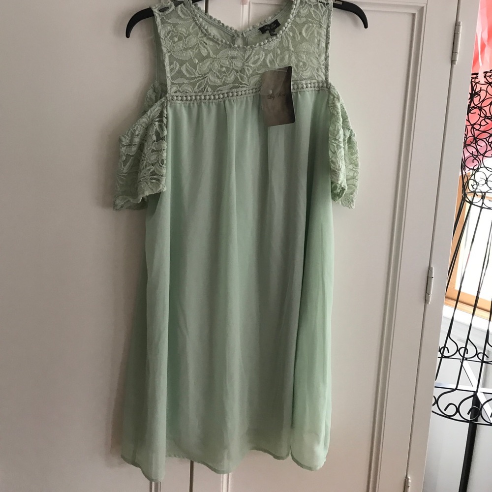 Mint green dress