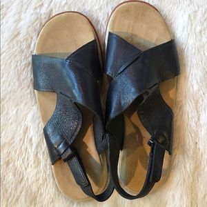 NWOT Rockport Navy sandals sz 8
