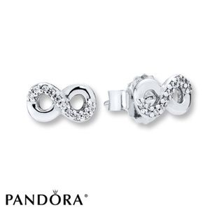 Authentic Pandora Earrings Infinite Love