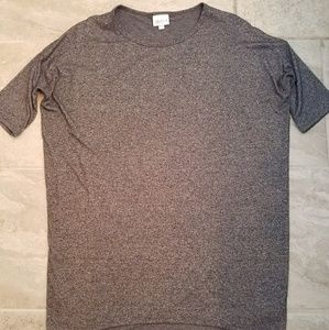 LuLaRoe Irma Tee Dark Heather Gray Tunic