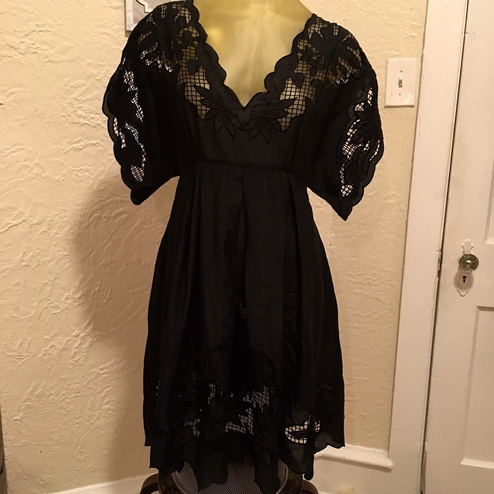 Zara black lace dress