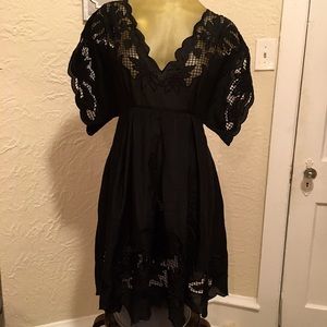 Zara black lace dress
