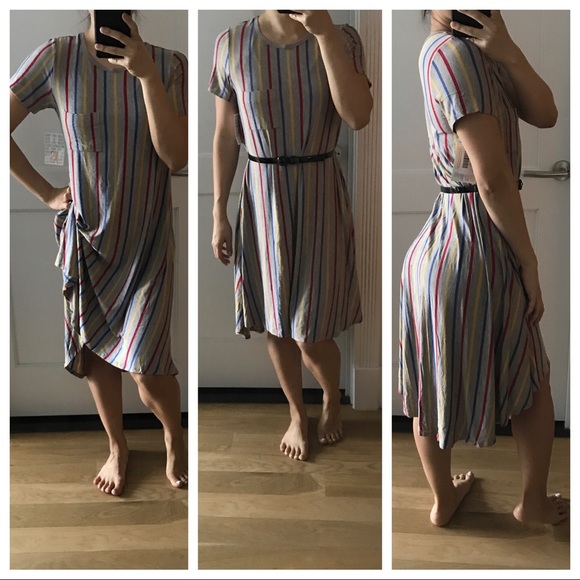 lularoe lularoe nwt dress grey multi color stripe lularoe lularoe nwt dress grey multi color stripe