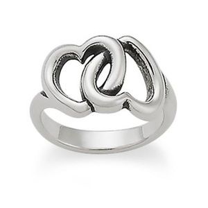 James Avery Linked Hearts Ring
