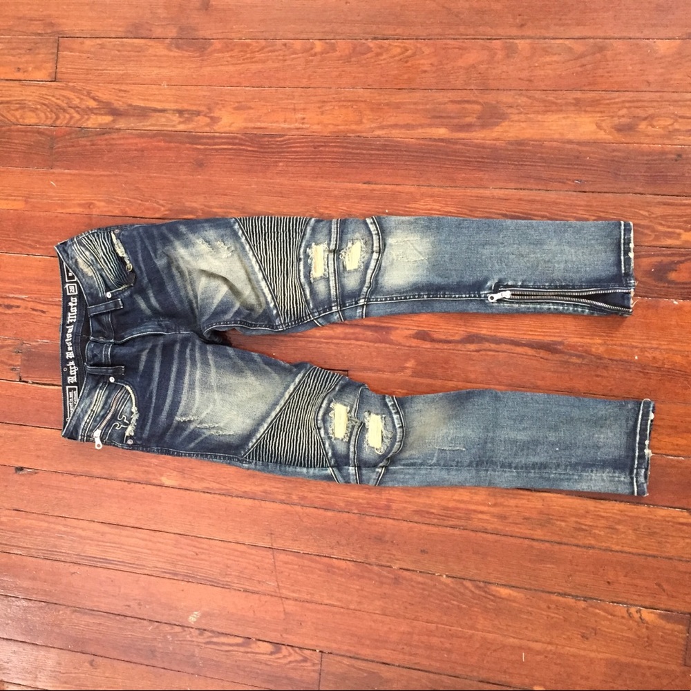 Rock revival Moto denim women's