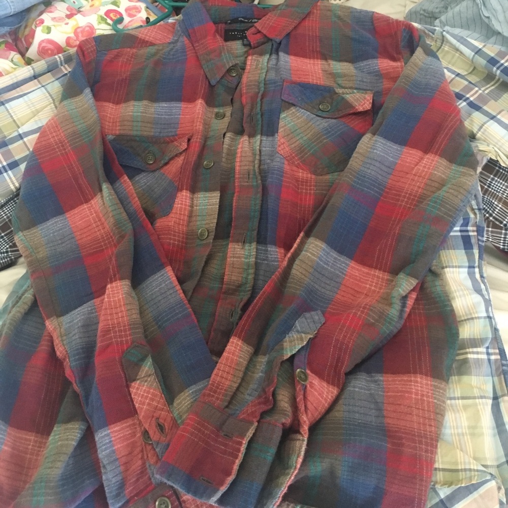 TwentyOne Men Casual Button Down Flannel