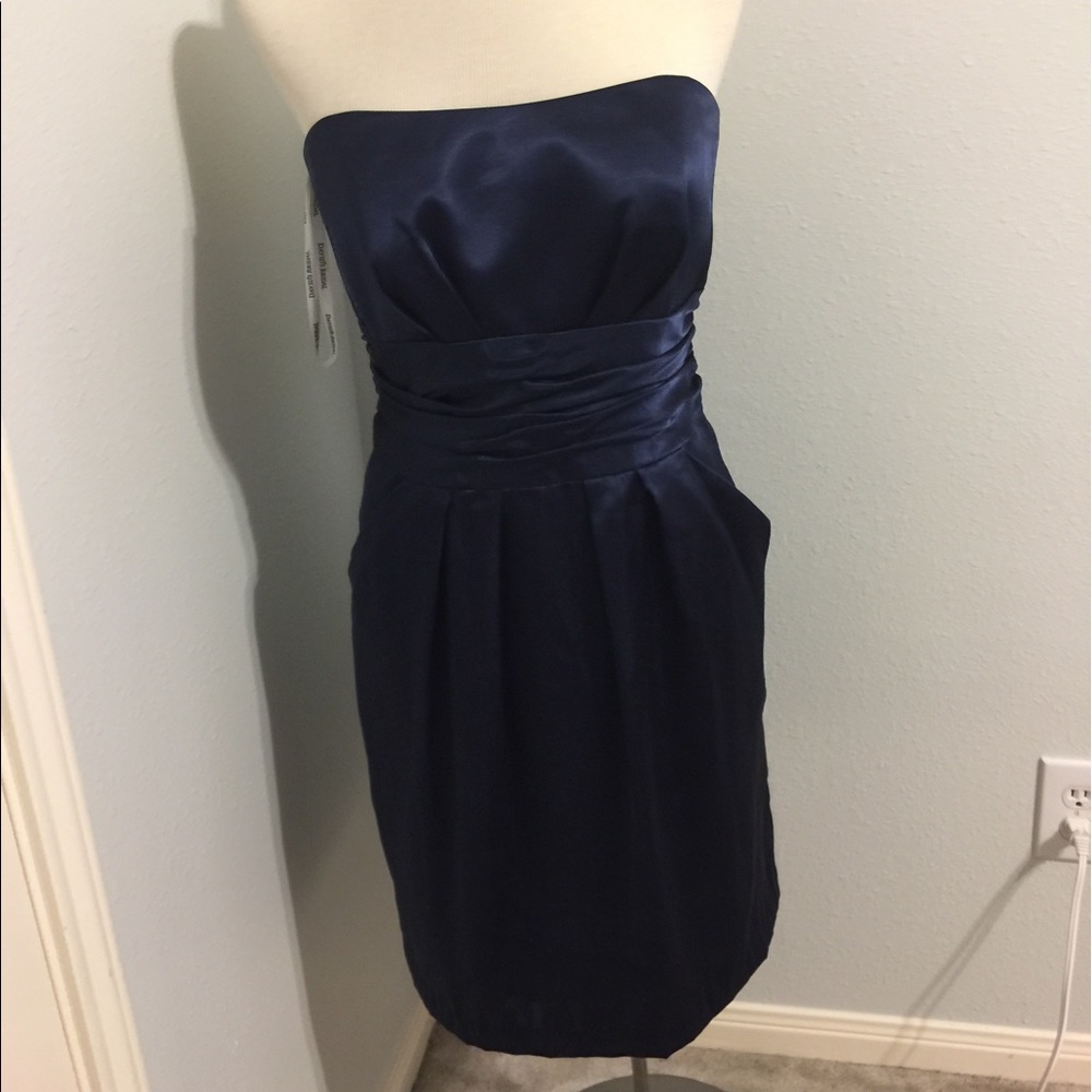 David's Bridal strapless dress