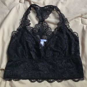 Black Urban Outfitters lace bralette