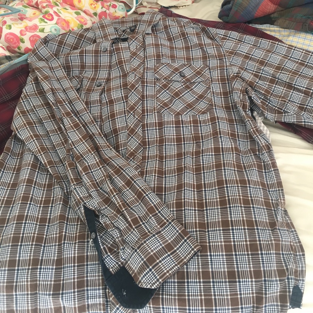 Banana Republic Plaid Dress Shirt