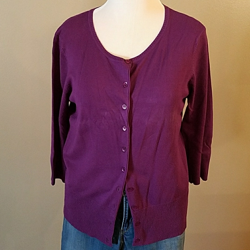 Sweet plum cardigan