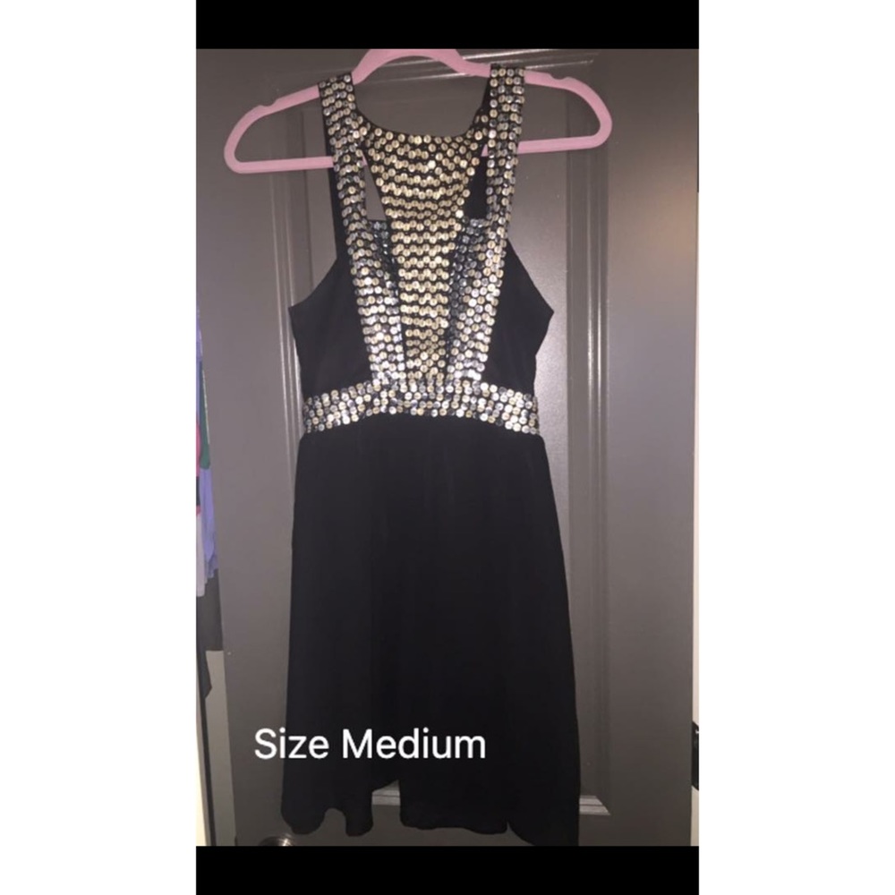 Black Sequin Dress