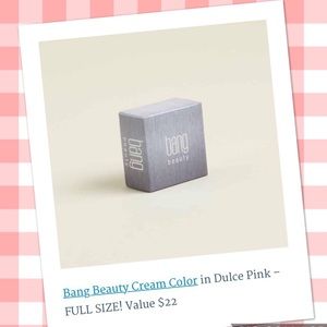 New ! Bang beauty  cream color in Dolce pink
