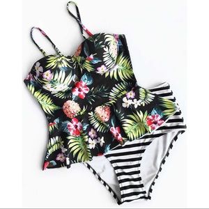 Cupshe Time Slips Away Floral Bikini Set
