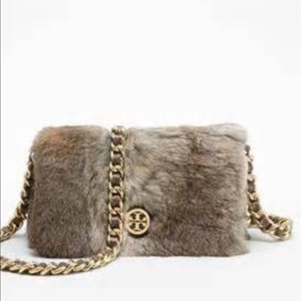 Tory Burch mini fur bag