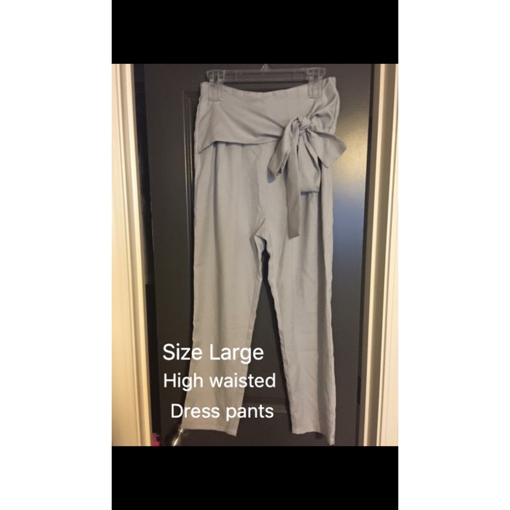 High waisted Gray Pants