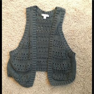 Grey Knit Cardigan