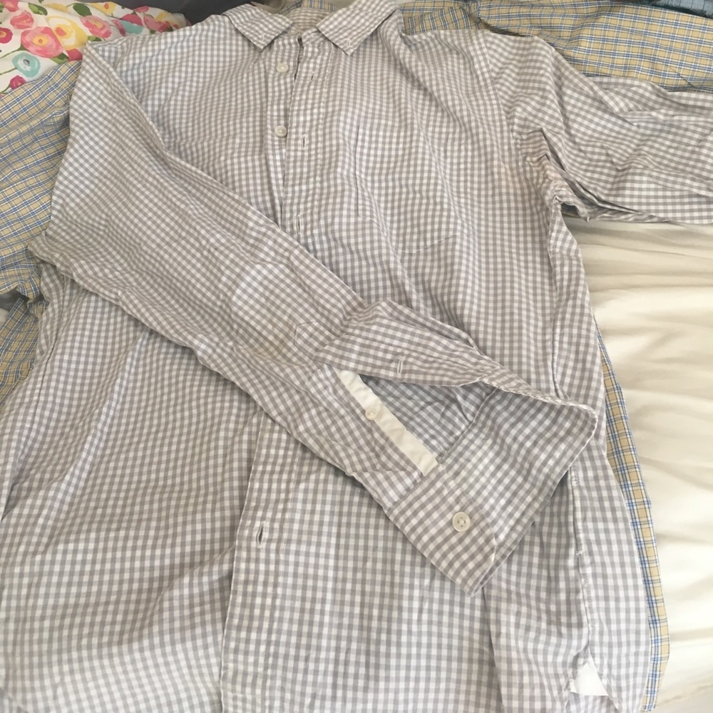 J Crew 2-Ply Gingham Shirt