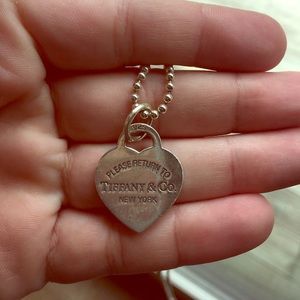 Tiffany & Co Heart Tag Pendant Necklace