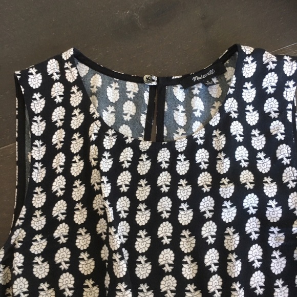 Madewell Ruffle Tank Top In Bloomstamp - Picture 4 of 4