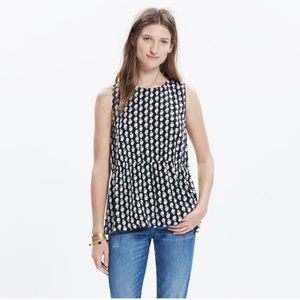 Madewell Ruffle Tank Top In Bloomstamp