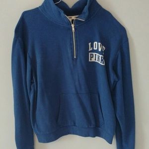 Pink victoria secret quarter zip