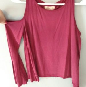 Hollister cut out shirt