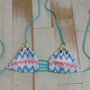 Reversible tribal bikini top