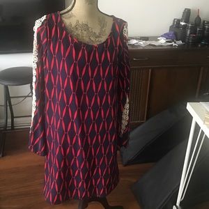 Vintage style bell sleeve dress