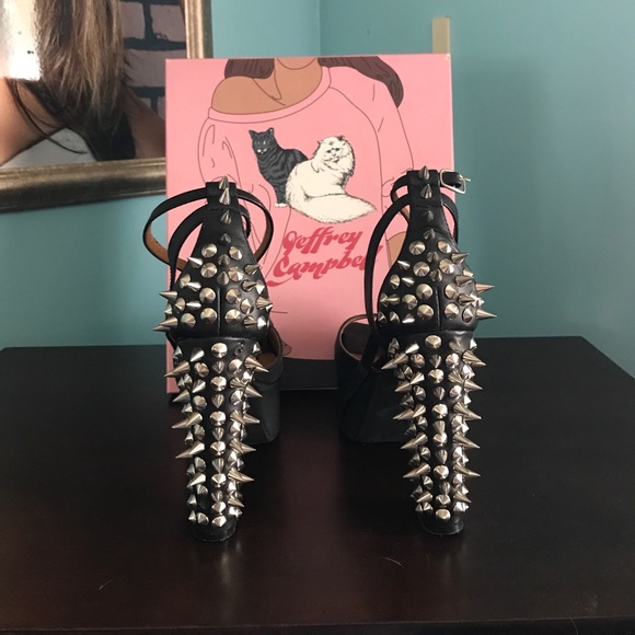 Authentic Jeffrey Campbell studded platform heels - Picture 6 of 8