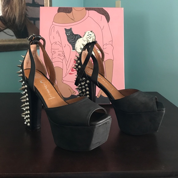 Authentic Jeffrey Campbell studded platform heels - Picture 5 of 8
