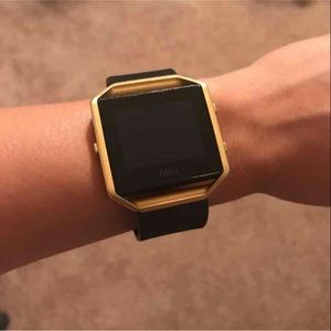 Fitbit Blaze Gold and Black Watch