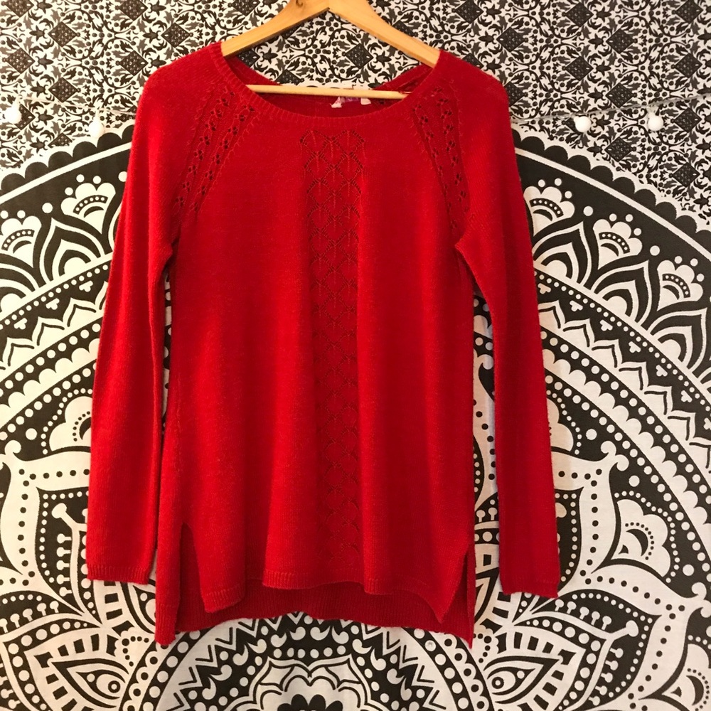 Red sweater