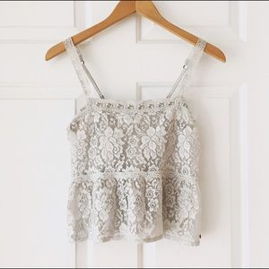 HP 🎉 Abercrombie Beaded Lace Tank