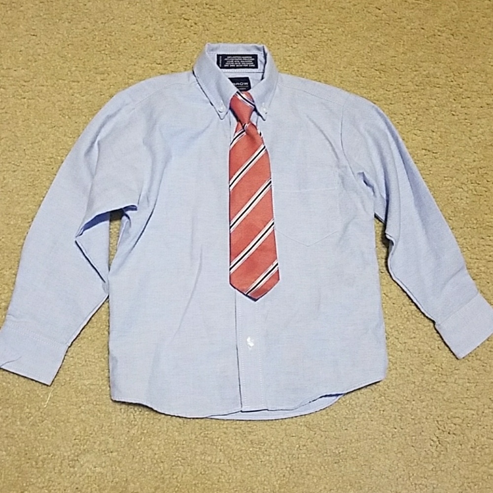 Arrow Boys button down shirt and tie