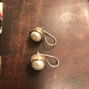 Silpada Sterling silver and pearl earrings