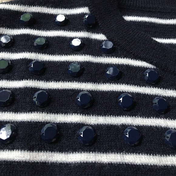 J. Crew Jeweled striped swing sweater - Picture 8 of 8