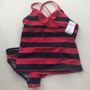 NEW Girls Lands End 2-piece Bathing Suit