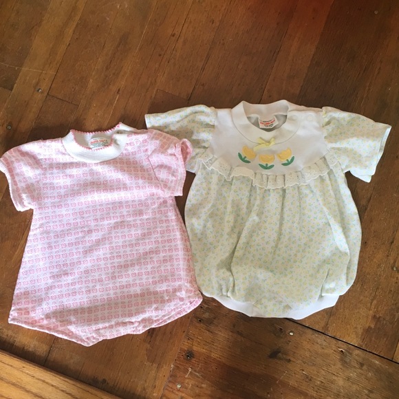 Vintage Other - SOLD Two vintage Healthtex baby rompers