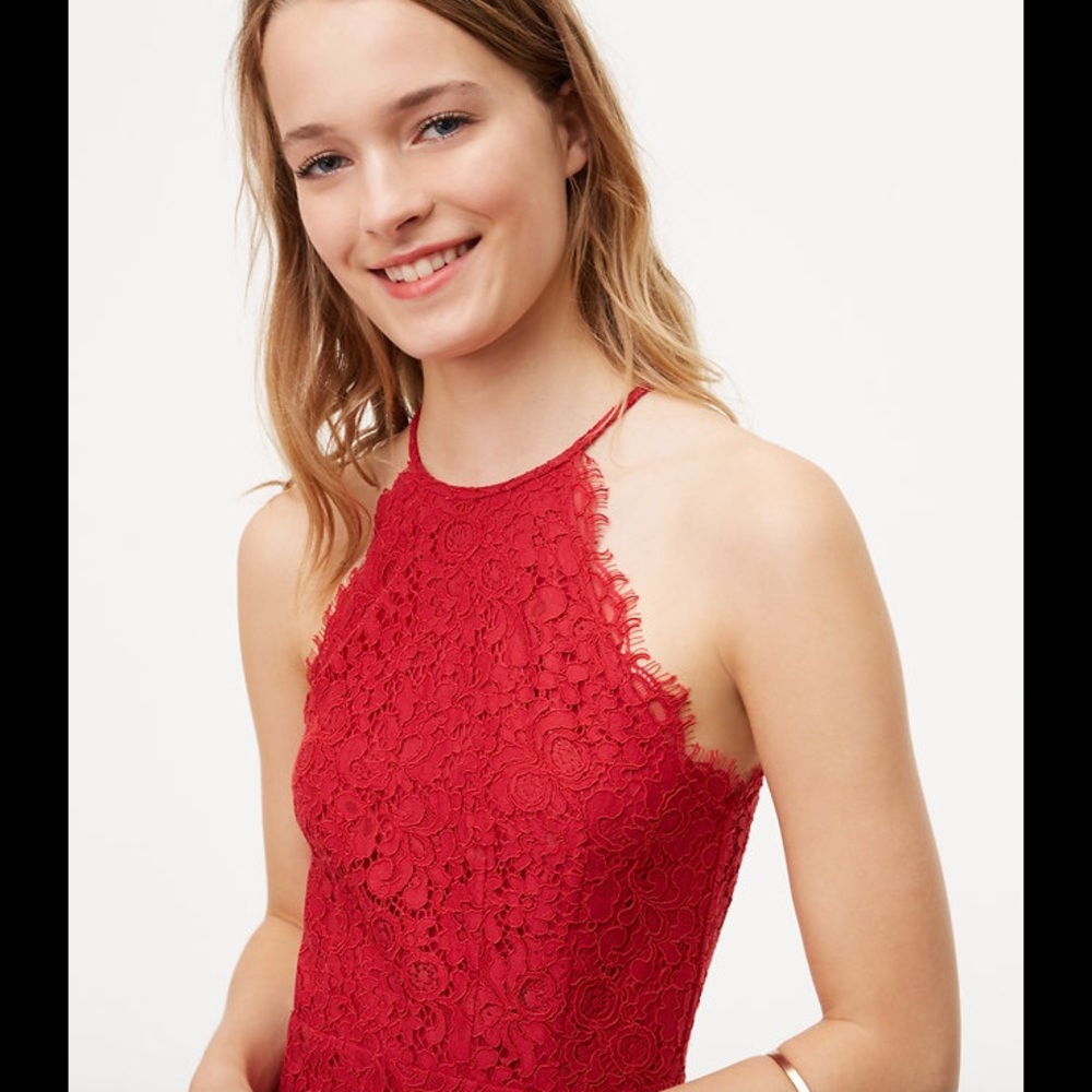 💓HP💕Ann Taylor Loft halter lace dress 👗