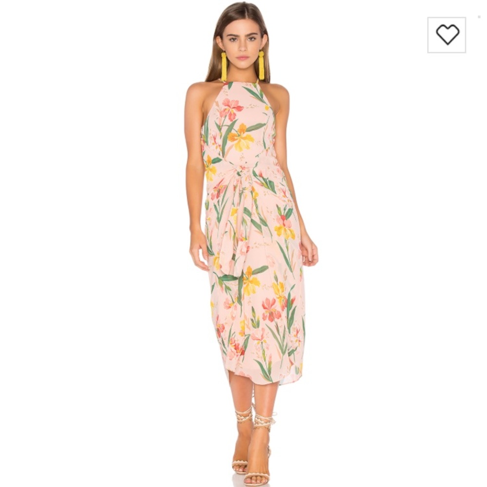 Pink floral Privacy Please x Revolve dress