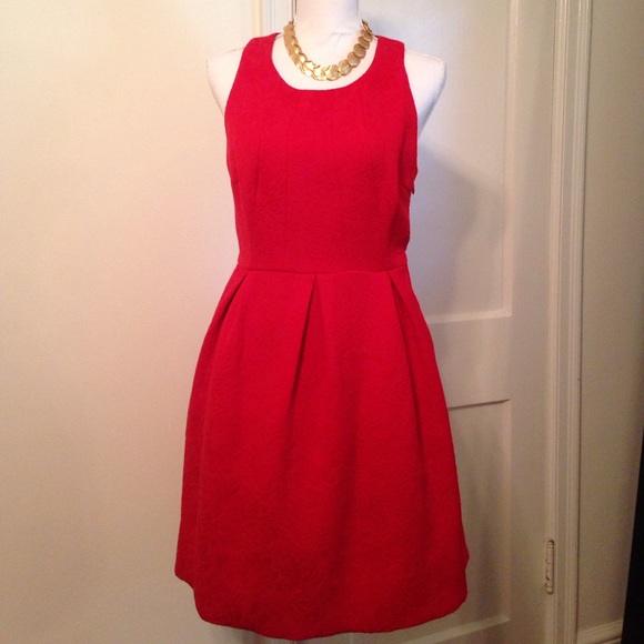 Anthropologie Dresses & Skirts - Moulinette Soeurs Jacquard Red Dress