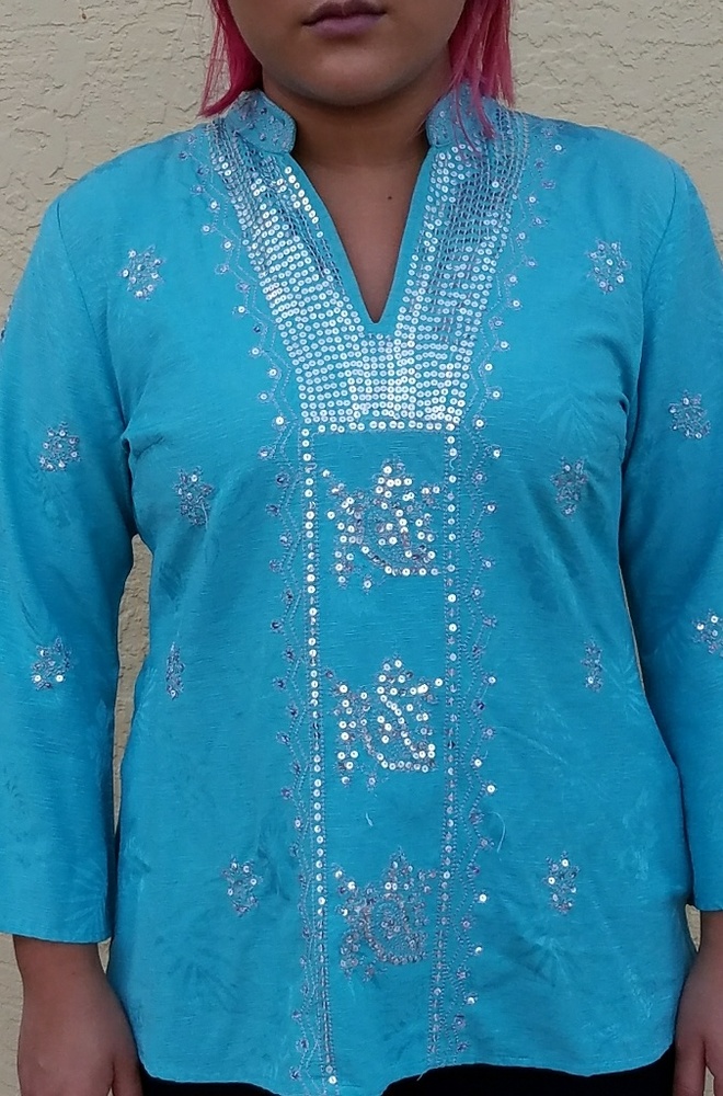 Beautiful Carole Little Tunic.100% Silk