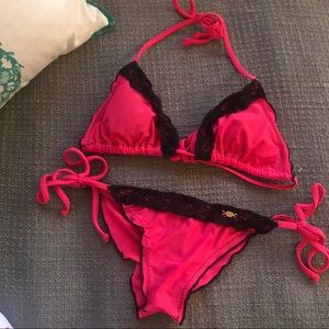 💥Flash sale!💥 Sexy lace hot pink bikini! 👙