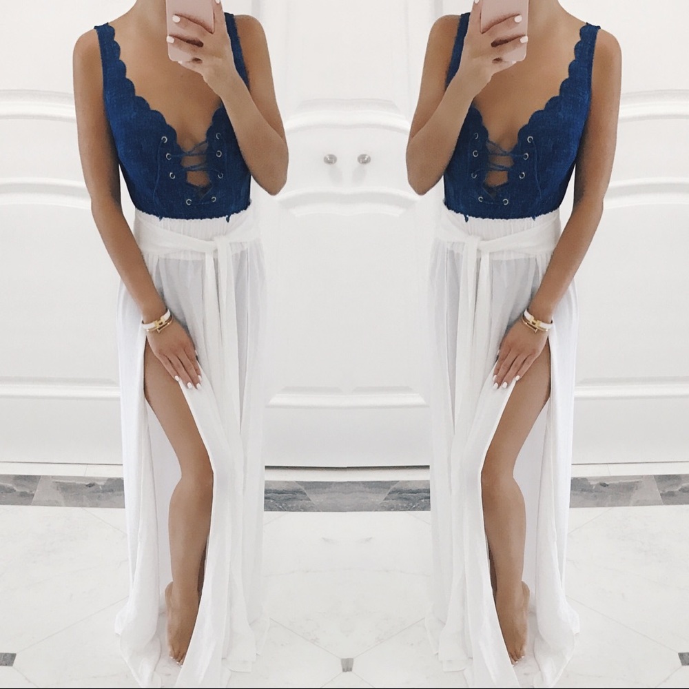 SOLD OUT ❌ Ivy Denim One Piece / Bodysuit - Picture 2 of 8