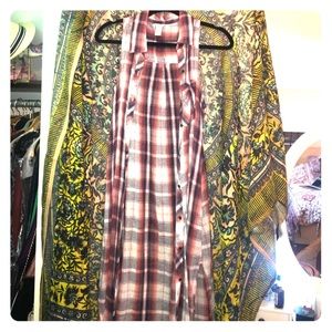 Fun & Flirty flannel tank top