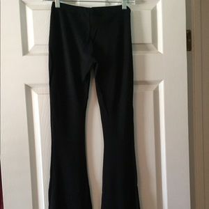 Black slim fit flare pants