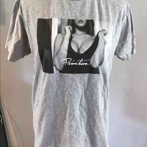 GRAY TEE WITH SEXY GIRL