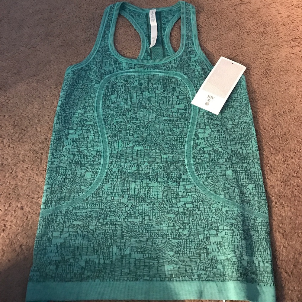 Lululemon size 8 swiftly tank nwt seawheeze