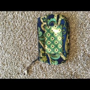 Vera Bradley zip ID keychain